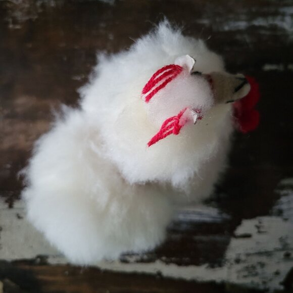 Vintage Alpaca Figure With Real Alpaca Fur White 9.75” tall, 7” long - Picture 4 of 8